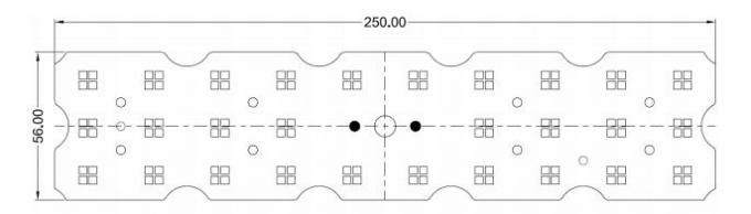 28非対称的な3030/5050のための1つの多LEDレンズ100x130°のタイプ4に付き