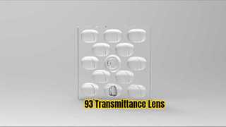 ROHS 50mm 正方形 LED レンズ 93% 透過率