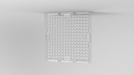 屋外照明用、透過率92%、耐衝撃性、UVカットの光学グレードPC LEDアレイレンズ