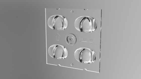 オーダーメイド 3030x4 LED チップ 屋外照明用のT2M-Bビームアングル付き LEDライトレンズ